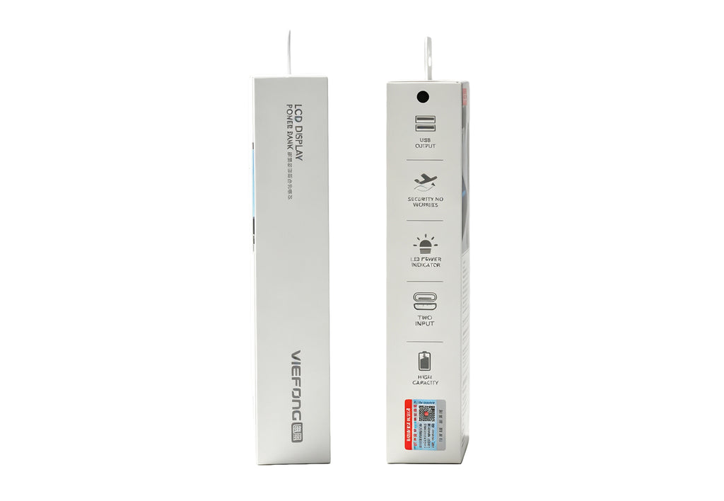 Viefong T09 10000mAh 22.5W 急速充電モバイルバッテリー – ケーブル内蔵、飛行機も安心