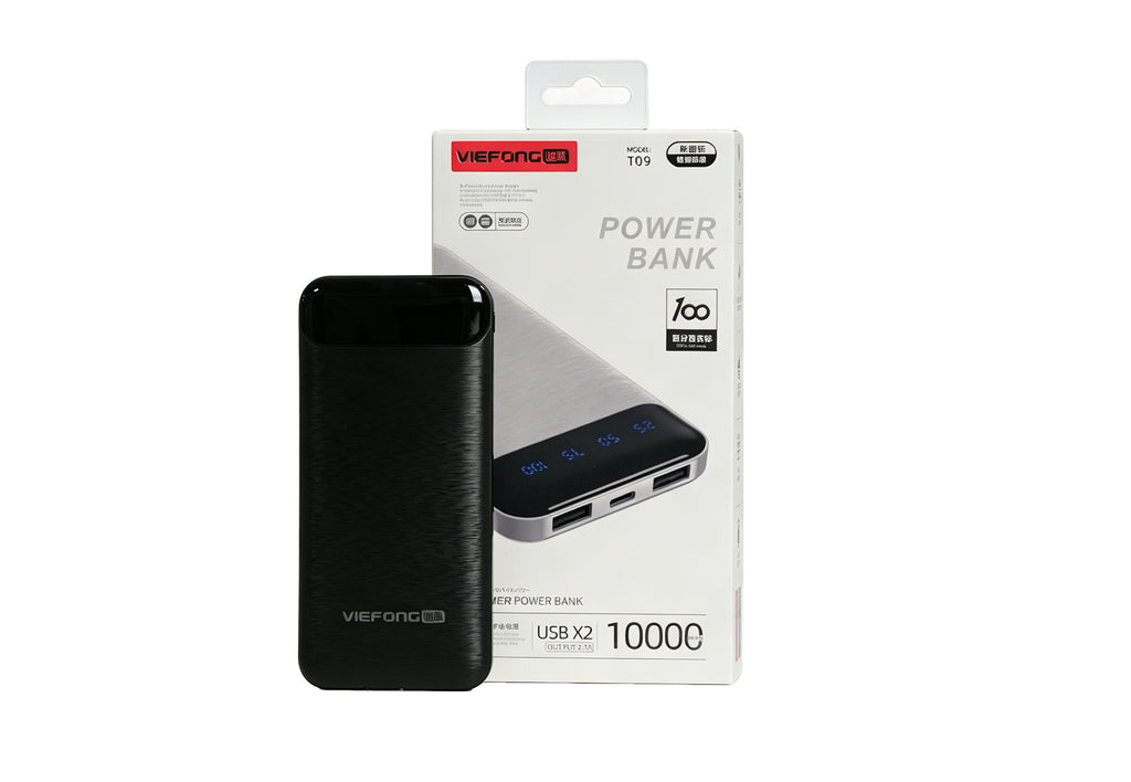 Viefong T09 10000mAh 22.5W 急速充電モバイルバッテリー – ケーブル内蔵、飛行機も安心